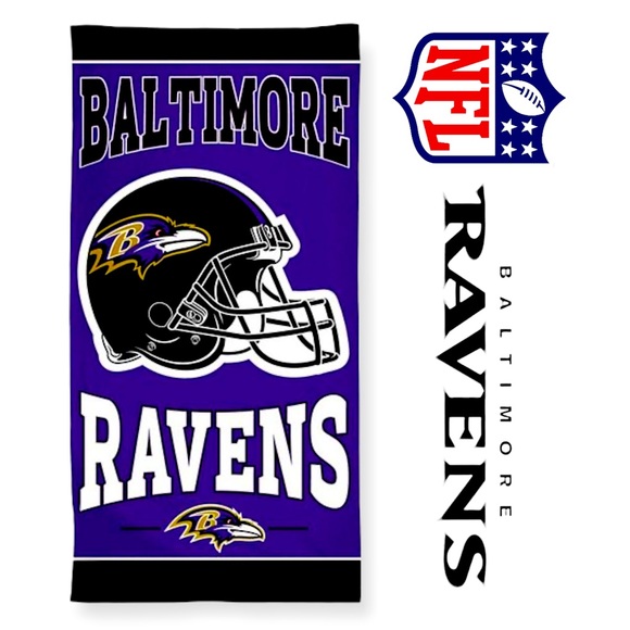 NFL Baltimore Ravens Beach Towel - Picture 2 of 11